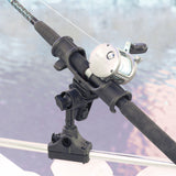RAM® Light-Speed™ Fishing Rod Holder with Rail Base (RAP-370-R)