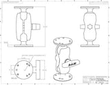 RAM-101U-B - RAM C Size Ball Mount w/ Short Socket Arm - Image2
