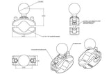 RAM-271U-12 - RAM Rail Clamp Base w/ 1.5" Ball - Image2