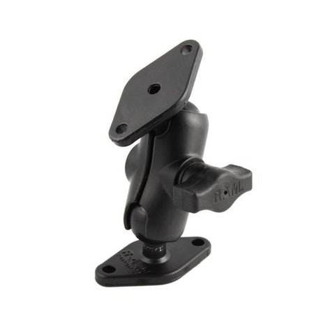 RAM 1" Ball Mount with Short Arm & 2/Diamond Bases (RAM-B-102U-A) - RAM Mounts Malaysia