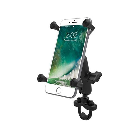 RAM Handlebar U-Bolt Mount with Universal RAM X-Grip Large Phone/Phablet Cradle (RAM-B-149Z-UN10U) - RAM Mount Malaysia