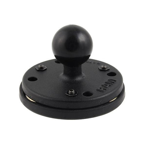 RAM 2.5" Round Base with AMPs Hole Pattern, 1" Ball & Triple Magnetic Base Adapter (RAM-B-202-339U) - RAM Mount Malaysia