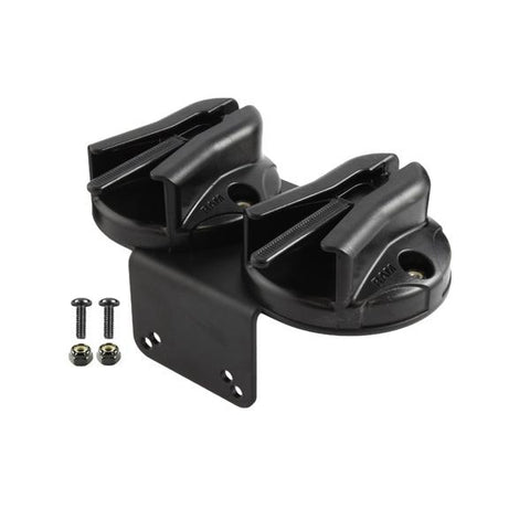 RAM Tough-Box™ Console Double Microphone Clip Base with 90 Degree Mounting Bracket (RAM-VC-MC2) - RAM Mounts - Mounts Malaysia