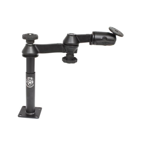 RAM Double Swing Arm with Male Tele-Pole, Female Tele-Pole & Round Base (RAM-VP-SW1-47) - Mounts MY - RAM Mounts Malaysia