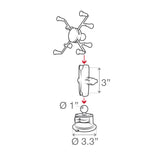 RAM® X-Grip® with RAM® Twist-Lock™ Suction Cup Mount for 7"-8" Tablets (RAM-B-166-UN8U)