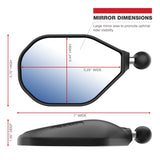 RAM® Tough-Mirror™ Kit with M10-1.25 Bases + Reverse Adapter - Long Arm (RAM-B-349-RTA-C-465RL)