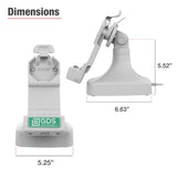 GDS® Uni-Conn™ Tilt & Swivel Dock with USB-C + Data - Gray (RAM-GDS-DOCK-D14-U1C-2A-GRY)