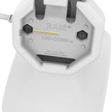 GDS® Uni-Conn™ Powered Tilt & Swivel Dock with USB-C + Data - Gray (RAM-GDS-DOCK-D14-U3C-2A-GRY)