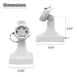 GDS® Uni-Conn™ Powered Tilt & Swivel Dock with PoE + Data - Gray (RAM-GDS-DOCK-D14-U3E-2A-GRY)