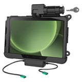 RAM® Locking USB-C Powered Dock + USB-C Data for Tab Active4 Pro (RAM-HOL-SAM57CPKL-CU)