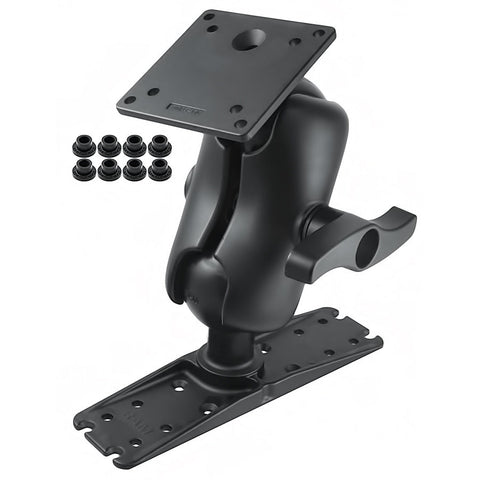 RAM® Ball Mount with 100x100mm VESA Plate & Large Electronics Plate (RAM-E-111U-D-246)
