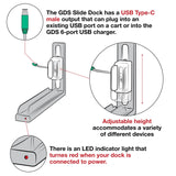 GDS® Slide Dock™ with Power Delivery & Magnetic Base (RAM-GDS-DOCK-G7M-8-NGU)