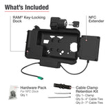 RAM® Locking USB-C Powered Dock for Tab Active5 & 3 with NFC Extender (RAM-HOL-SAM58CPKL-NFCU)