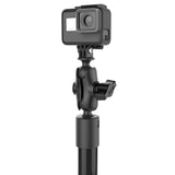 RAM® Tough-Pole™ 48" Camera Mount with Double Pipe & Dual Track Base (RAP-411-18-18-A-GOP1)