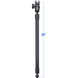 RAM® 24" PVC Pipe Extension with Ball Ends & Double Socket Arm (RAP-BB-230-24-201U)