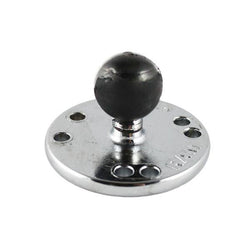 RAM Chrome 2.5" Round Base w/ the AMPs Hole Pattern & 1" Ball (RAM-B-202CHU) - Image1