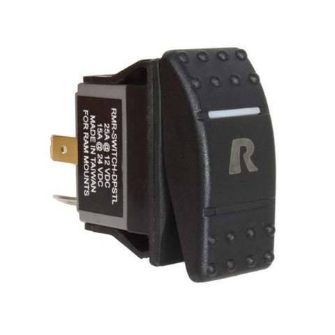 RAM DPST Rocker Switch with Light (RAM-SWITCH-DPSTL) - Mounts MY - RAM Mounts Malaysia