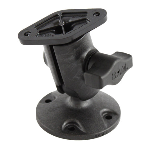 RAM Composite Single Ball Mount with Round Plate (RAP-B-104U)